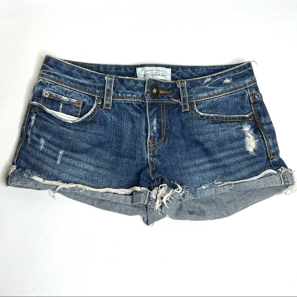 Aeropostale Cutoff Denim Fratival Shorts size 0